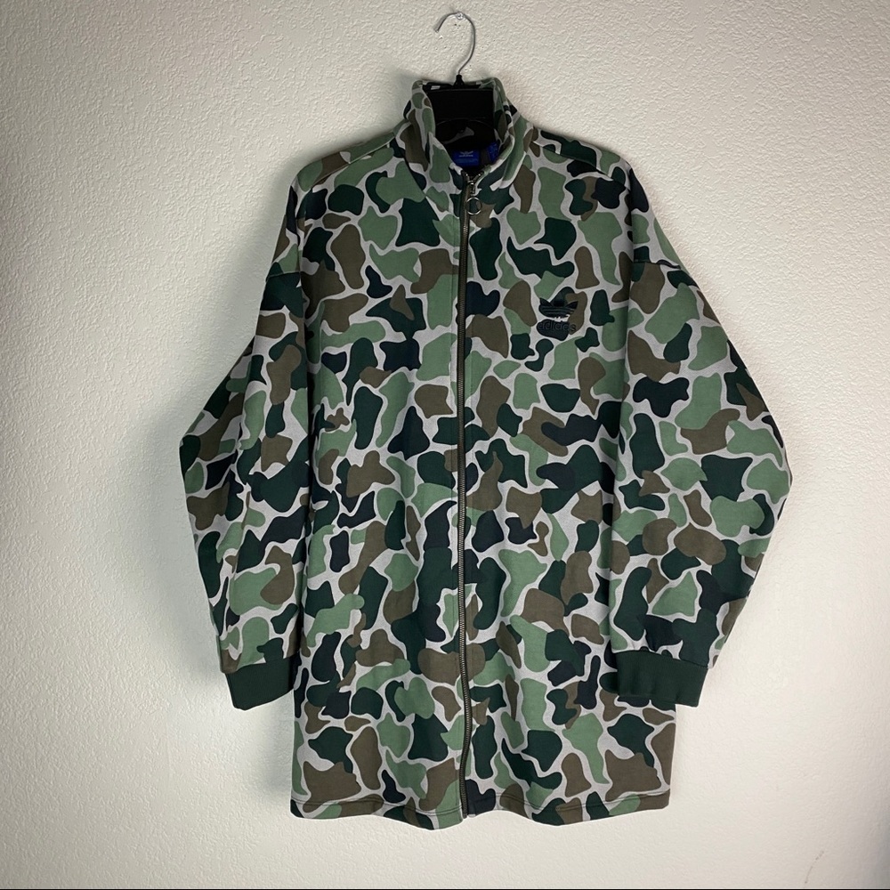 Adidas Fleece Camo Jacket Mens Size Large